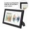 Americanflat 6.5x12 CD & Album Art Display - 4.5x.4.5 Opening for Album Cover & 4.5x.4.5 Opening for Compact Disc with Mounting Board - Shatter Resistant Glass - Hanging Hardware with Easel - Black